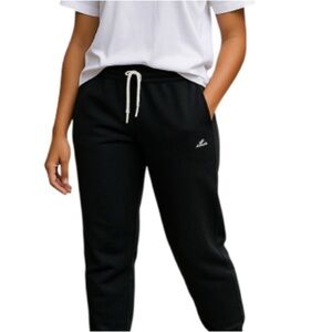 O’NEILL Sweatpants Jogger Pants Black Graphic Logo Pockets Drawstring Size M
